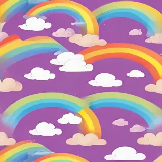 cute rainbow background