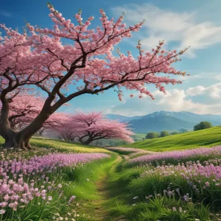 spring aesthetic desktop wallpaper