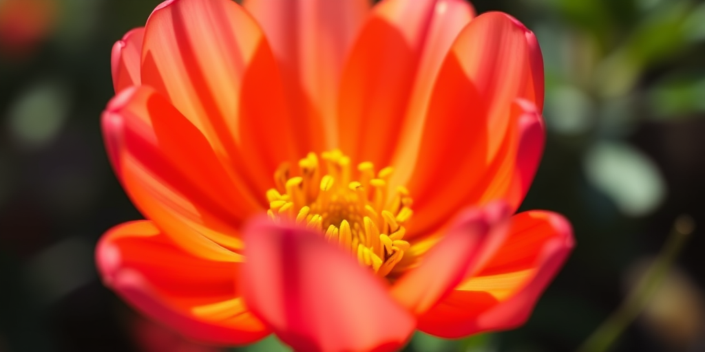 Create a high-resolution image with a shallow depth of field, 50mm lens, f/1.8 aperture, ISO 100, 1/200s shutter speed, using a DSLR camera, capturing a close-up view of a flower in natural sunlight with vibrant colors and sharp details.
