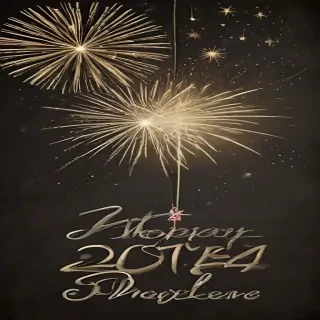 happy new year vintage