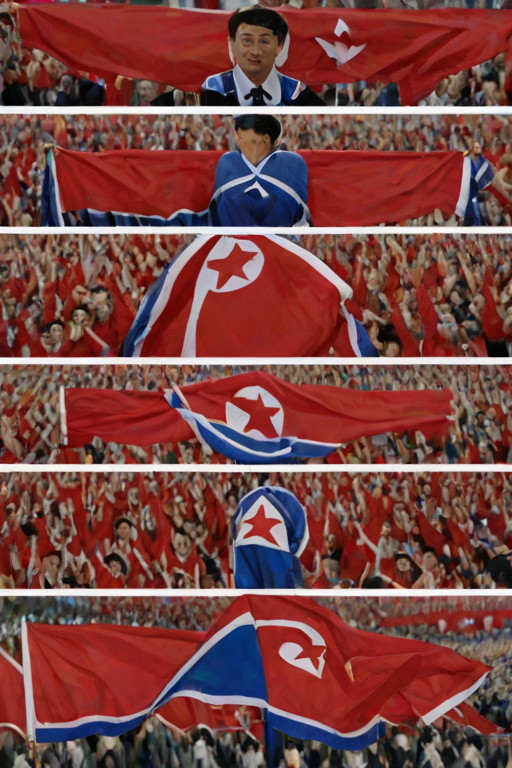 north korea flag