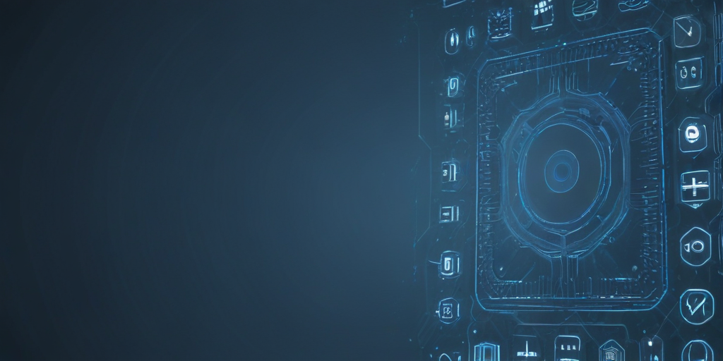 blue color software development background