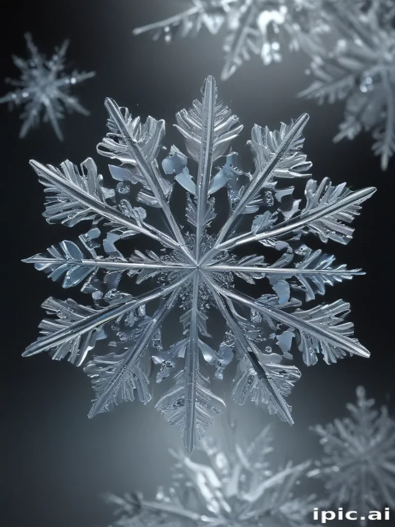 transparent snowflakes