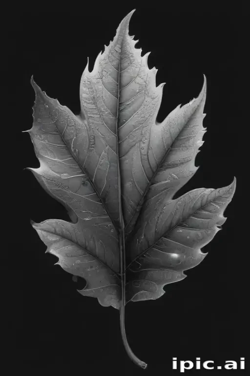 leaf clip art black and white