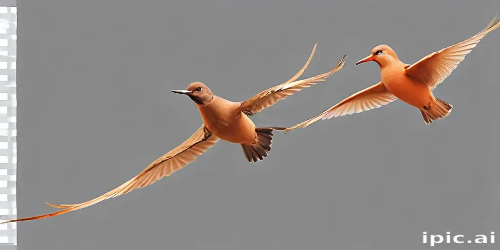 birds flying transparent background