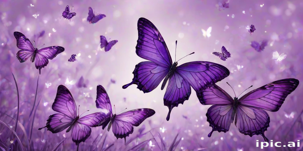 purple butterflies