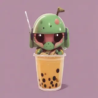 aesthetic cute boba wallpaper