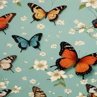 butterfly wall paper