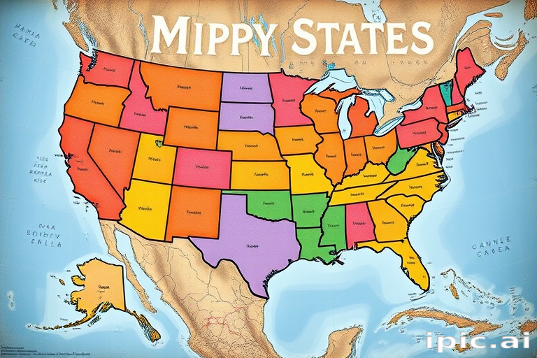 map of usa states