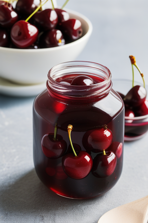 how to make cherries in syrup