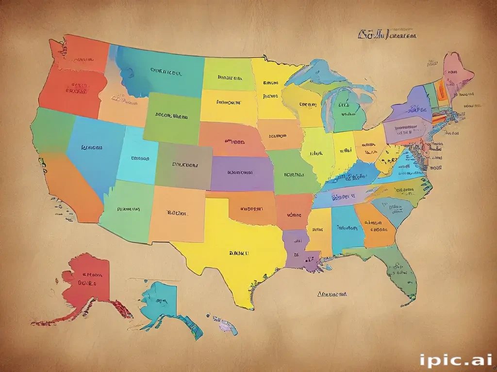 usa map states