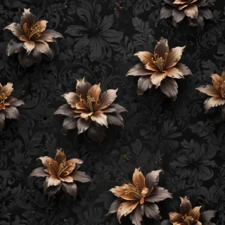 black wallpaper cute