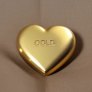 gold heart png