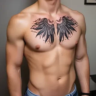 male rib tattoos