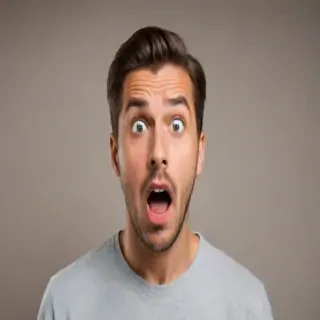 shocked man