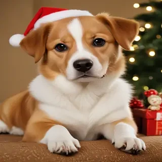 christmas wallpaper dogs