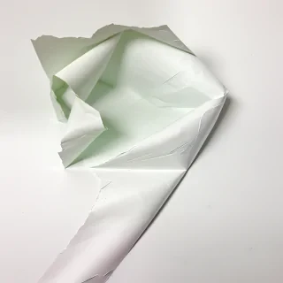 crumpled up paper