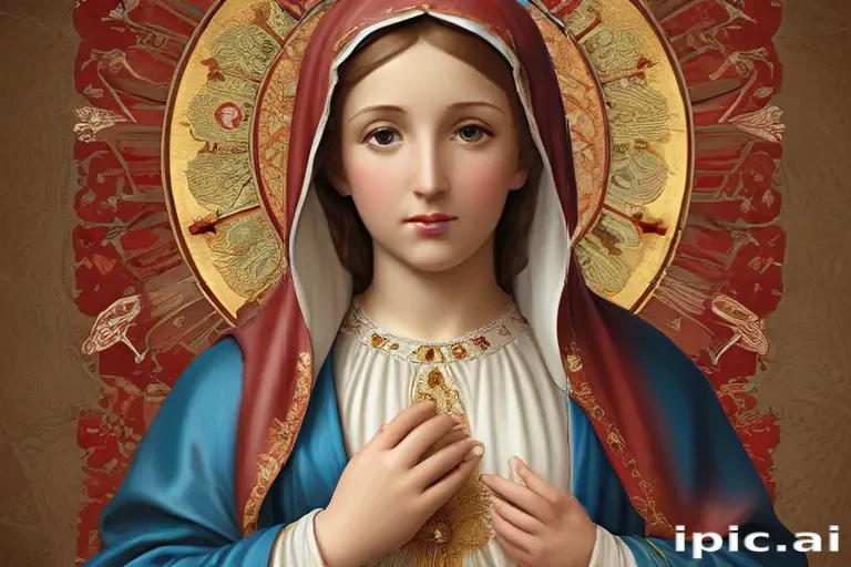 virgin mary clip art