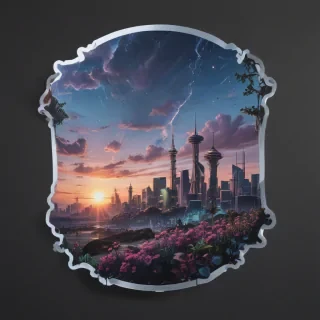 transparent aesthetic sticker