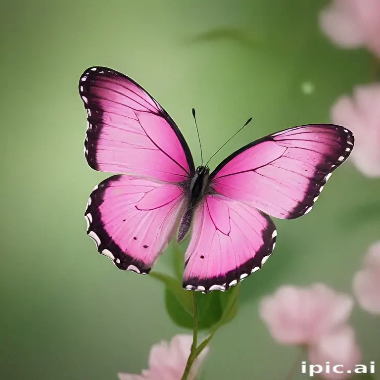 pink butterfly images