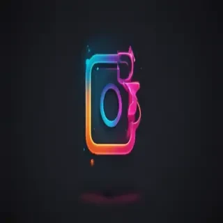 neon instagram logo