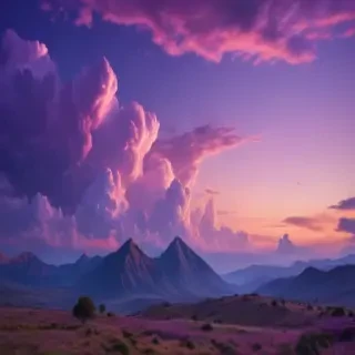 purple sky wallpaper