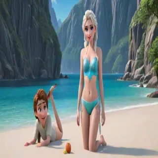 frozen elsa bikini