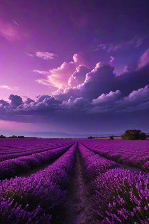 purple sky wallpaper