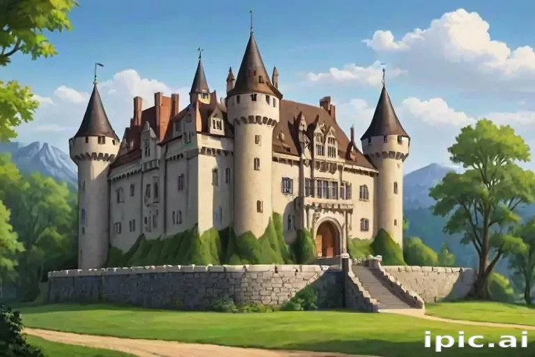 castle in cartoon