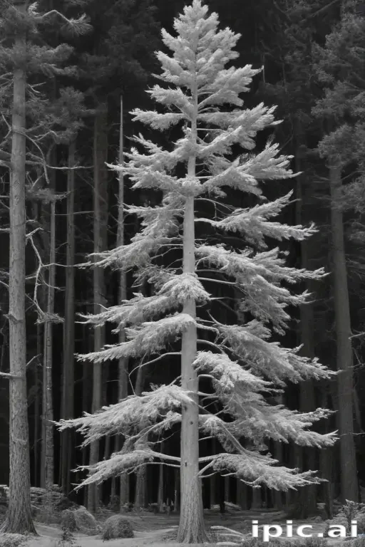 black and white pine tree clip art