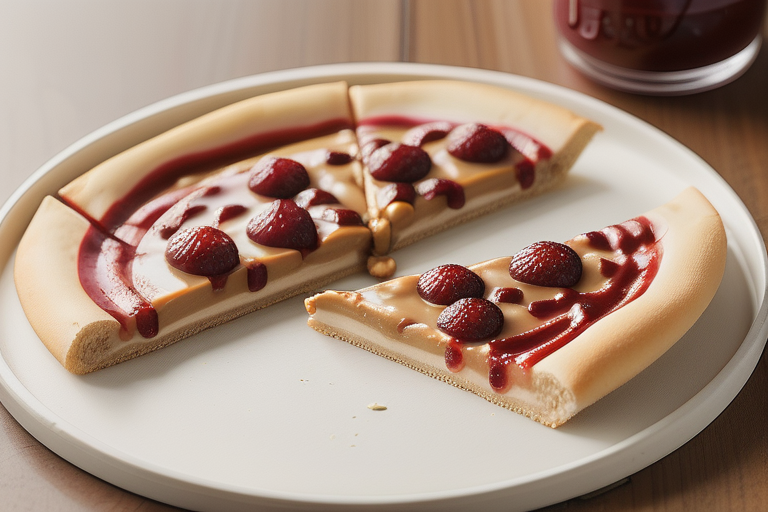 peanut butter and jelly pizza