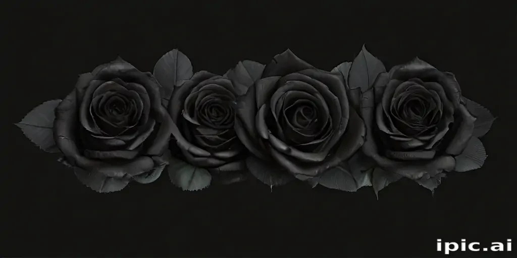 black roses png