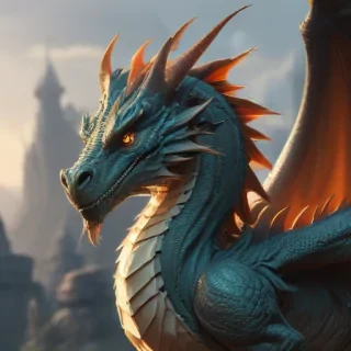 cartoon drawing of a dragon