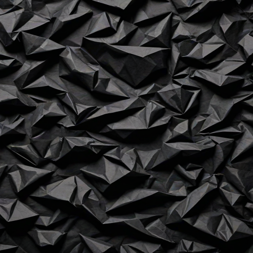 crumpled black paper