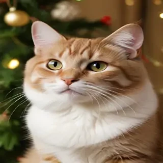 cat christmas wallpaper