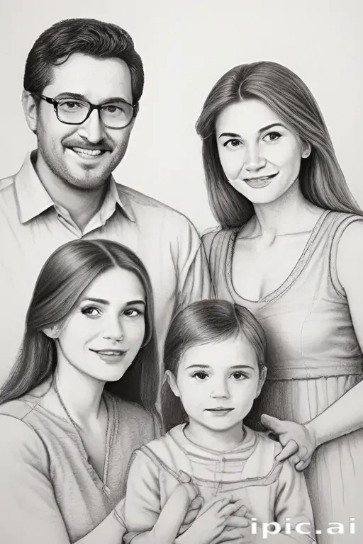 drawings of family