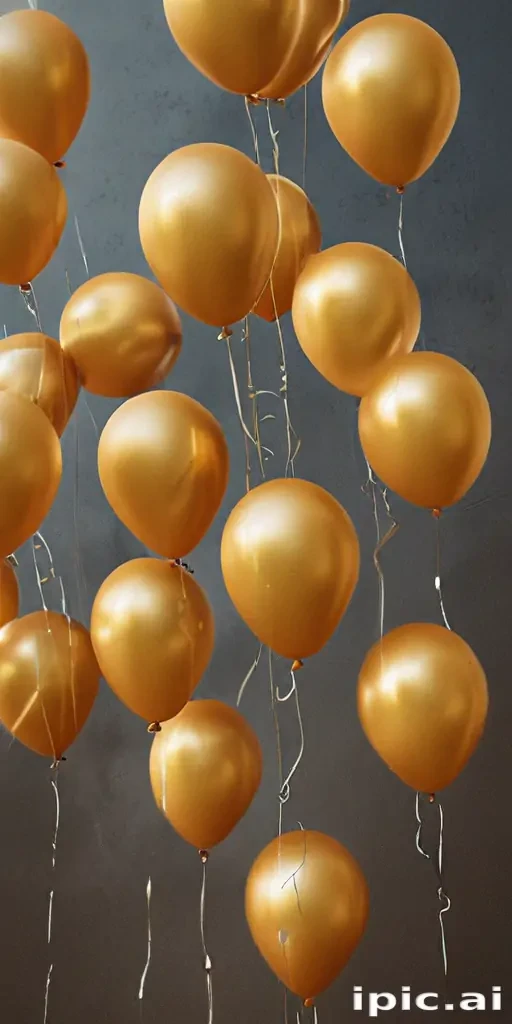 golden balloons