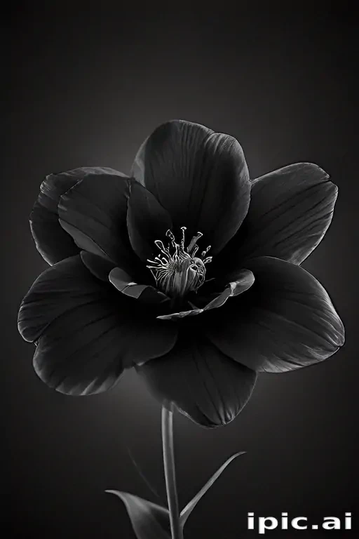 black flower