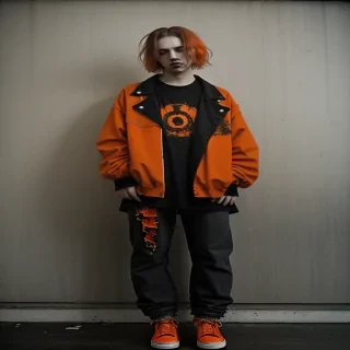 grunge orange aesthetic