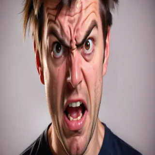 frustrated face