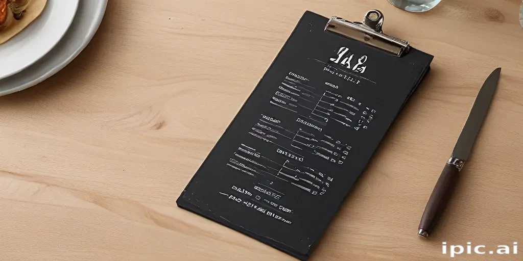 restaurant menu mockup