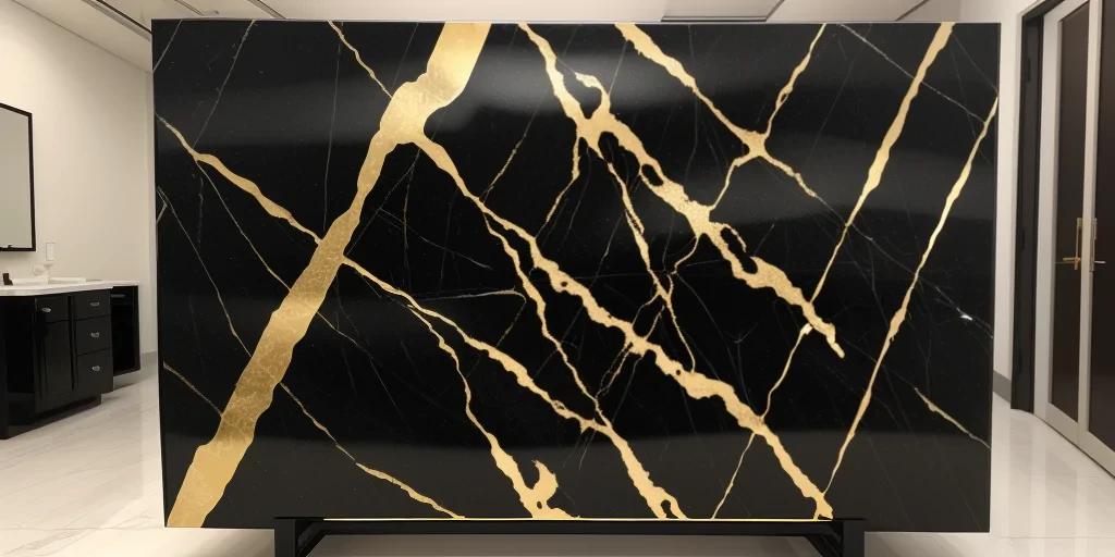 black and gold marble