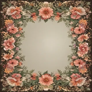 floral borders clipart