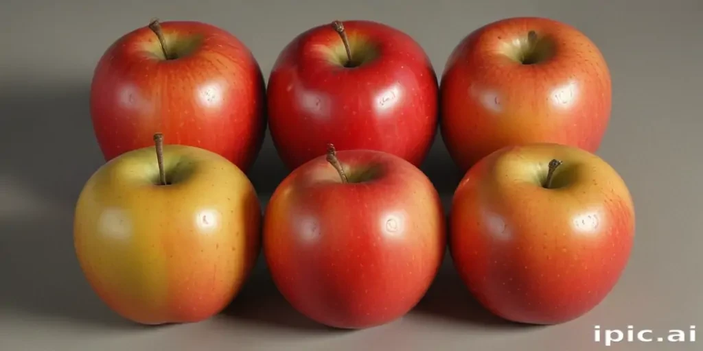 drawn apples
