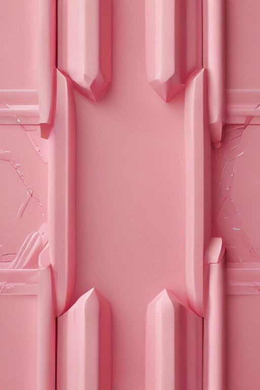 Textured Pink Surface with Intricate Cracks and Geometric Patterns