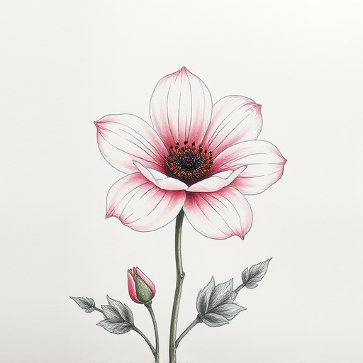 flower drawing aesthetic