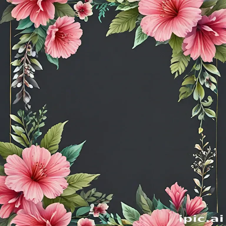 flowers border png