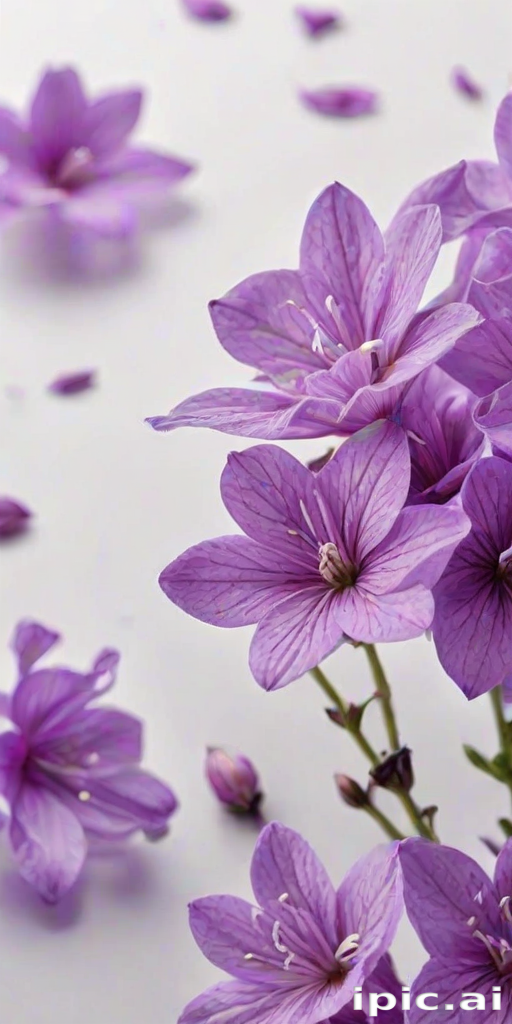 purple flowers transparent background