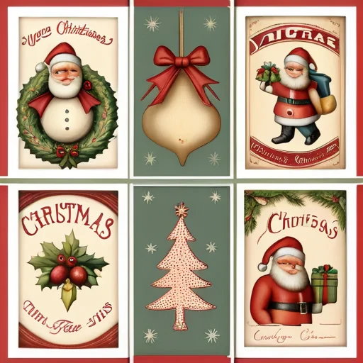 free printable vintage christmas pictures