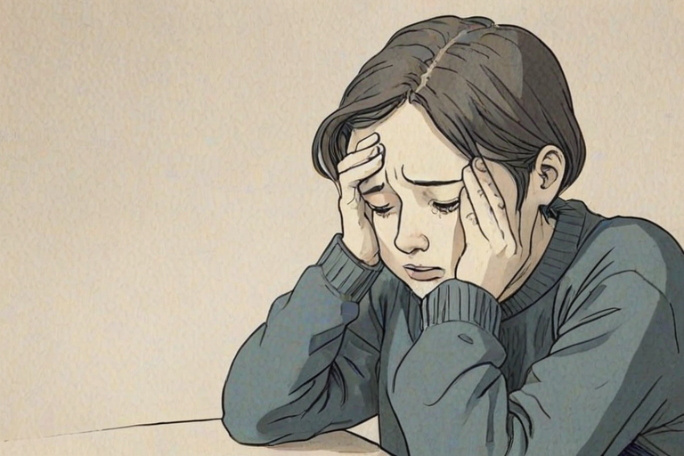 cartoon images of depression